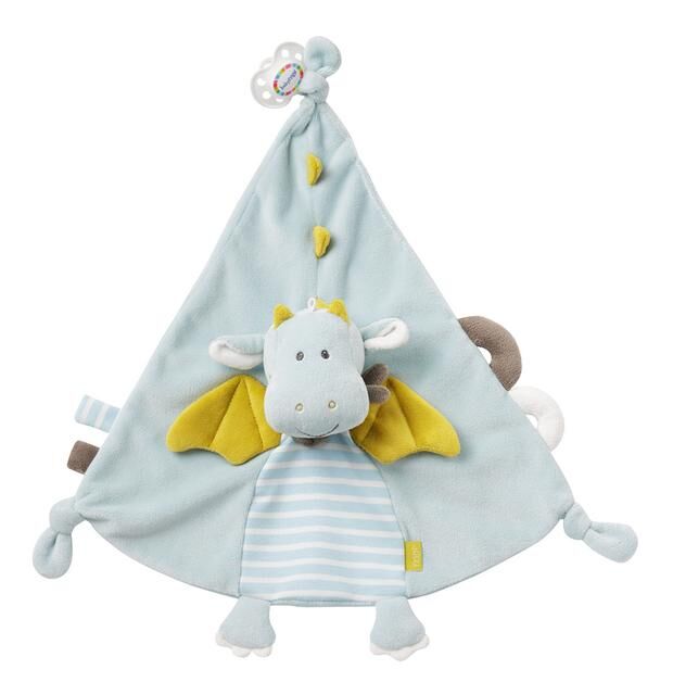  - plat dragon bleu jaune 35 cm 